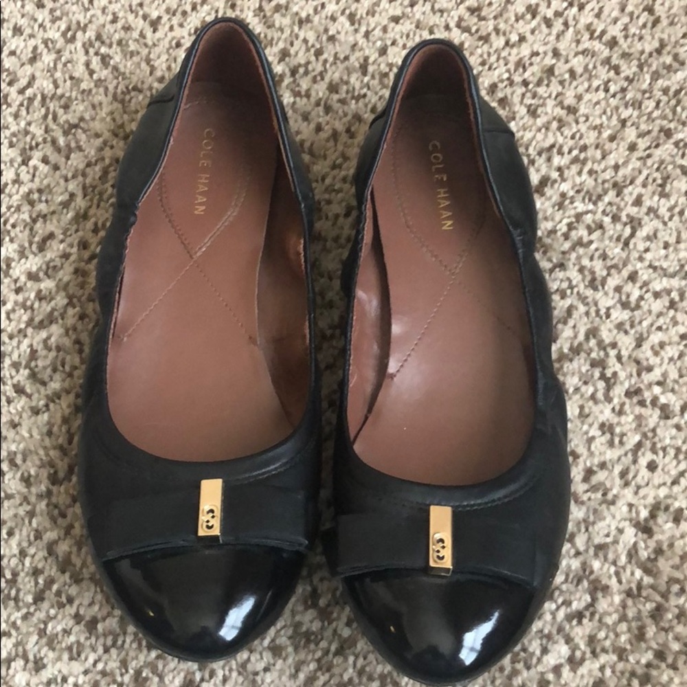Cole Haan Black Leather ballet flat